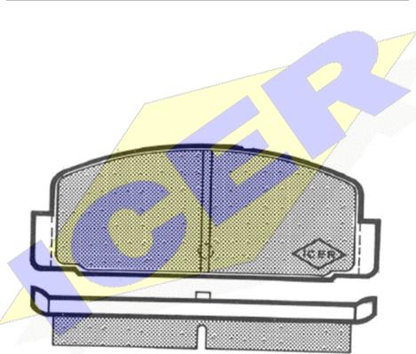 Icer 180253 - Kit de plaquettes de frein, frein à disque cwaw.fr