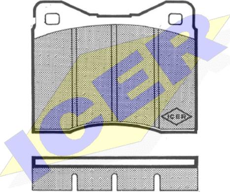 Icer 180204 - Kit de plaquettes de frein, frein à disque cwaw.fr