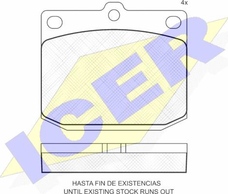 Icer 180216 - Kit de plaquettes de frein, frein à disque cwaw.fr