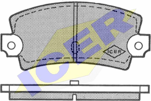 Icer 180212 - Kit de plaquettes de frein, frein à disque cwaw.fr