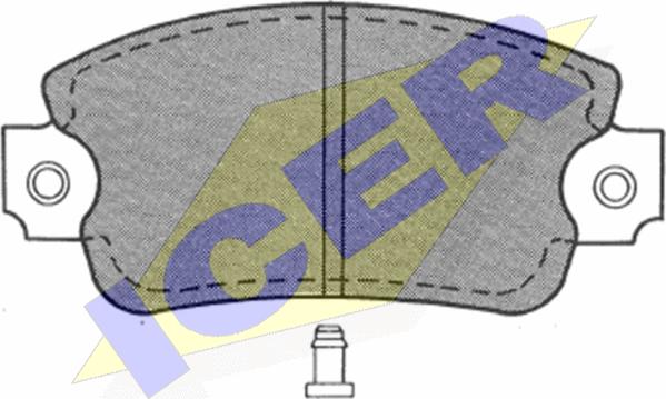 Icer 180238 - Kit de plaquettes de frein, frein à disque cwaw.fr