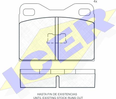 Icer 180225 - Kit de plaquettes de frein, frein à disque cwaw.fr