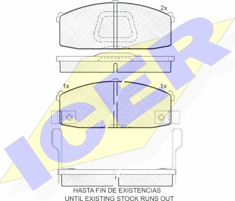 Icer 180792 - Kit de plaquettes de frein, frein à disque cwaw.fr