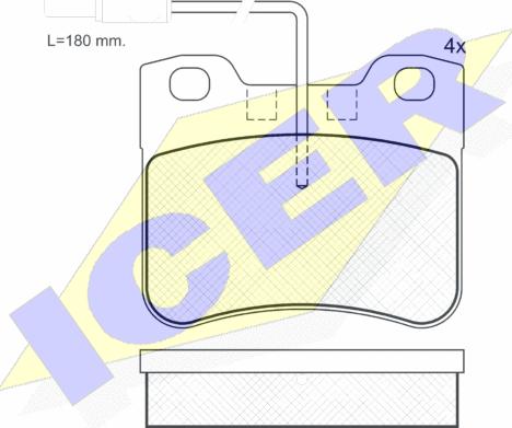 Icer 180788-202 - Kit de plaquettes de frein, frein à disque cwaw.fr