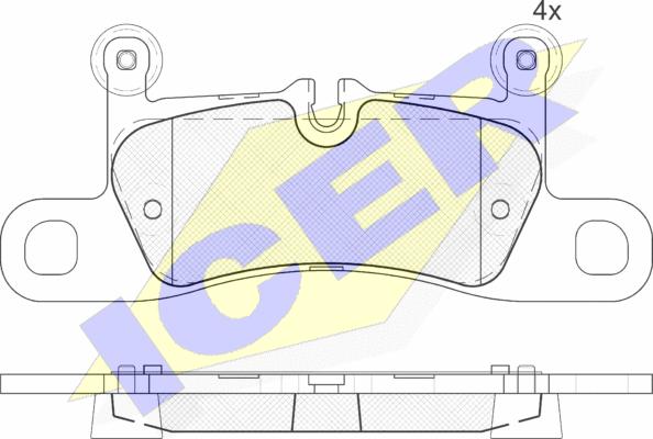 Icer 181987-200 - Kit de plaquettes de frein, frein à disque cwaw.fr