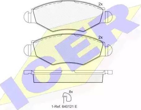 Icer 181439 - Kit de plaquettes de frein, frein à disque cwaw.fr