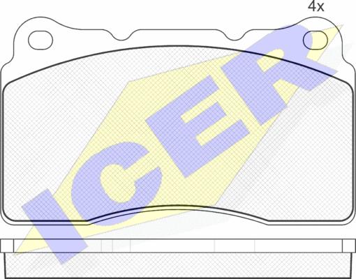 Icer 181582 - Kit de plaquettes de frein, frein à disque cwaw.fr