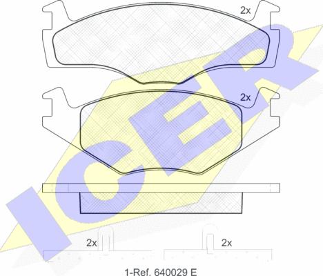 Icer 181048 - Kit de plaquettes de frein, frein à disque cwaw.fr