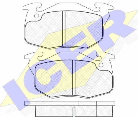 Icer 181120 - Kit de plaquettes de frein, frein à disque cwaw.fr