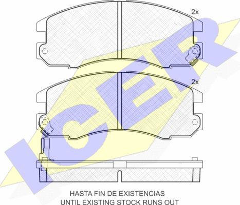 Icer 181209 - Kit de plaquettes de frein, frein à disque cwaw.fr