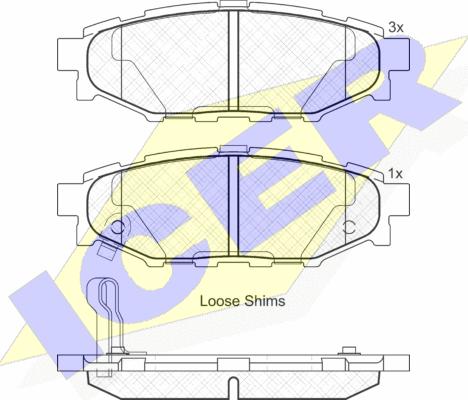 Icer 181759 - Kit de plaquettes de frein, frein à disque cwaw.fr