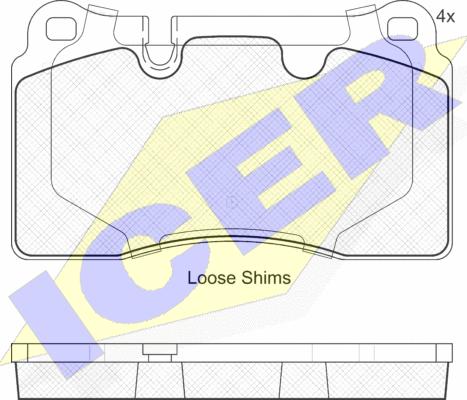 Icer 181789 - Kit de plaquettes de frein, frein à disque cwaw.fr