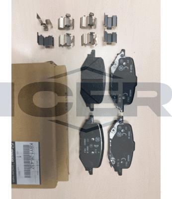 Icer 182498 - Kit de plaquettes de frein, frein à disque cwaw.fr