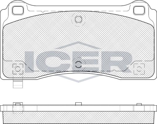 Icer 182406e1 - Kit de plaquettes de frein, frein à disque cwaw.fr