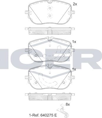 Icer 182432-208 - Kit de plaquettes de frein, frein à disque cwaw.fr