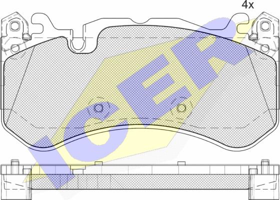 Icer 182079-204 - Kit de plaquettes de frein, frein à disque cwaw.fr