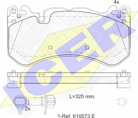 Icer 182079-203 - Kit de plaquettes de frein, frein à disque cwaw.fr