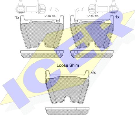 Icer 182113-202 - Kit de plaquettes de frein, frein à disque cwaw.fr