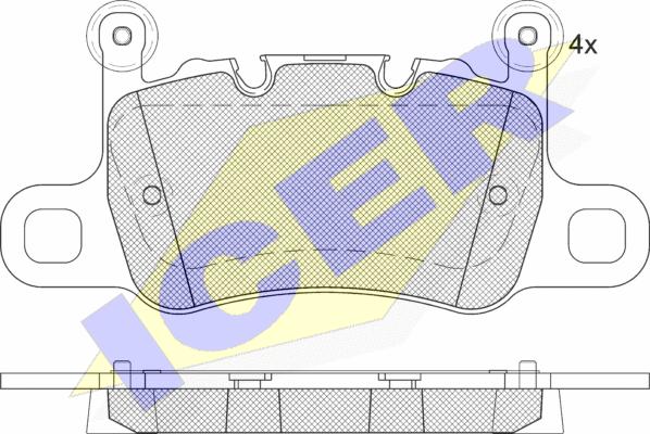 Icer 182348-208 - Kit de plaquettes de frein, frein à disque cwaw.fr