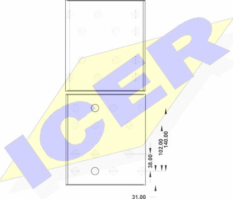 Icer 21 9098 00 - Kit de garnitures de frein, frein à tambour cwaw.fr