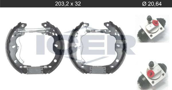 Icer 79KT0121 C - Jeu de mâchoires de frein cwaw.fr