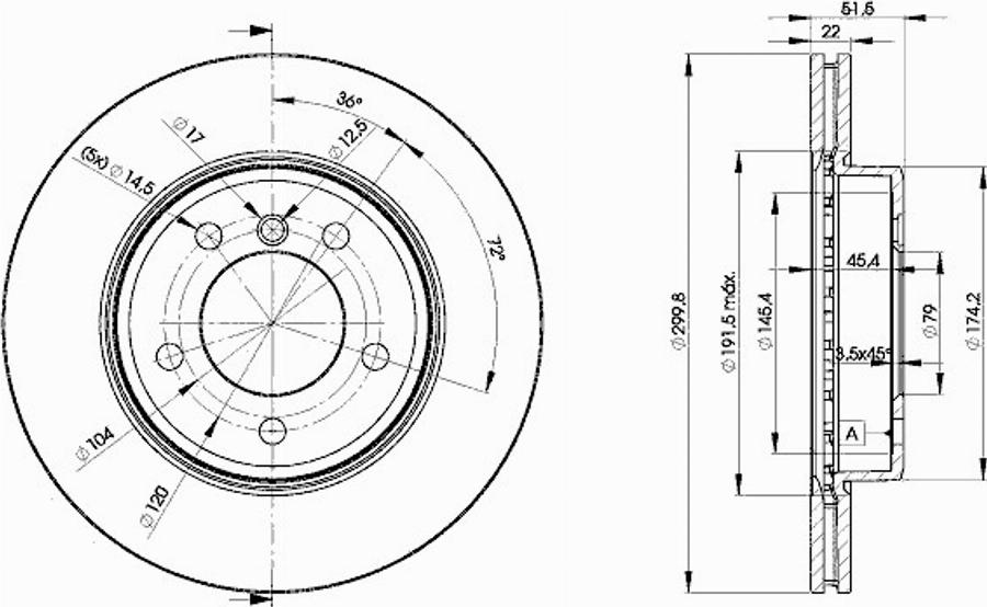 Icer 78BD4539 - Disque de frein cwaw.fr