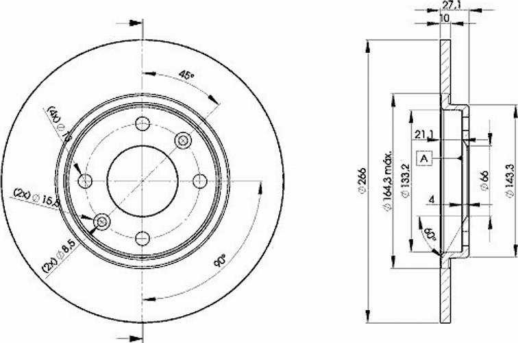 Icer 78BD4688 - Disque de frein cwaw.fr