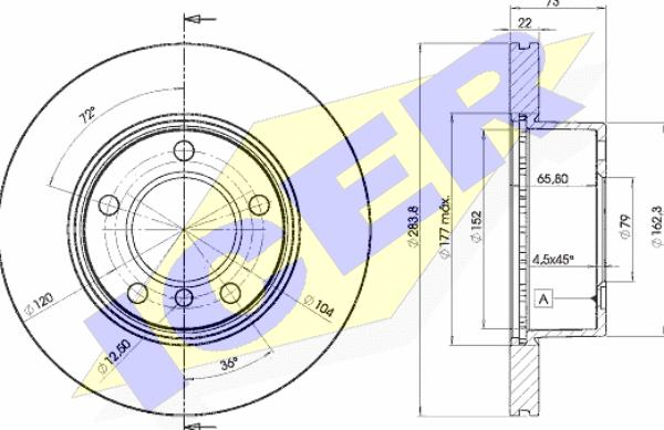 Icer 78BD4629-2 - Disque de frein cwaw.fr