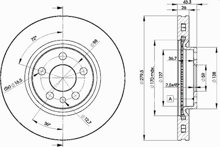 Icer 78BD4620 - Disque de frein cwaw.fr