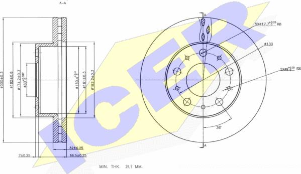 Icer 78BD4622-1 - Disque de frein cwaw.fr