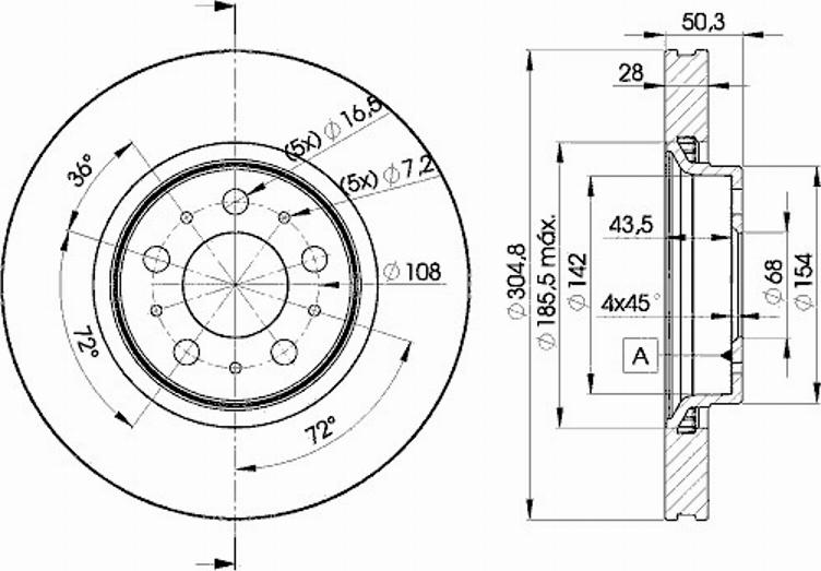 Icer 78BD4045 - Disque de frein cwaw.fr