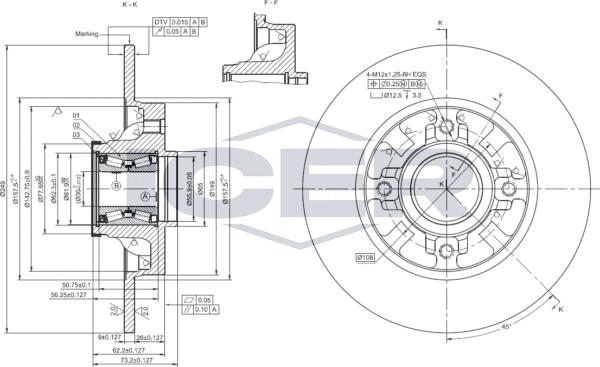 Icer 78BD4034-1 - Disque de frein cwaw.fr