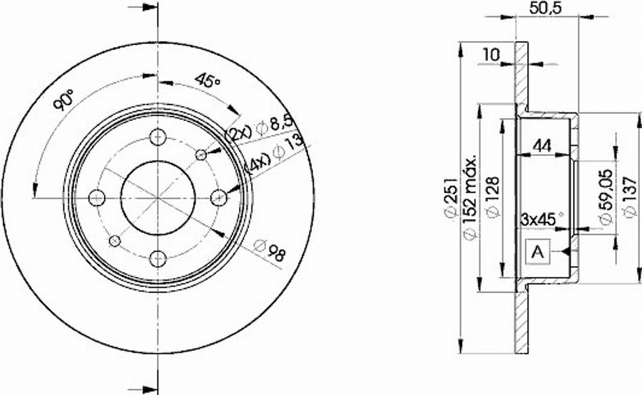 Icer 78BD4070 - Disque de frein cwaw.fr