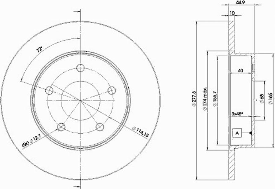 Icer 78BD4101 - Disque de frein cwaw.fr