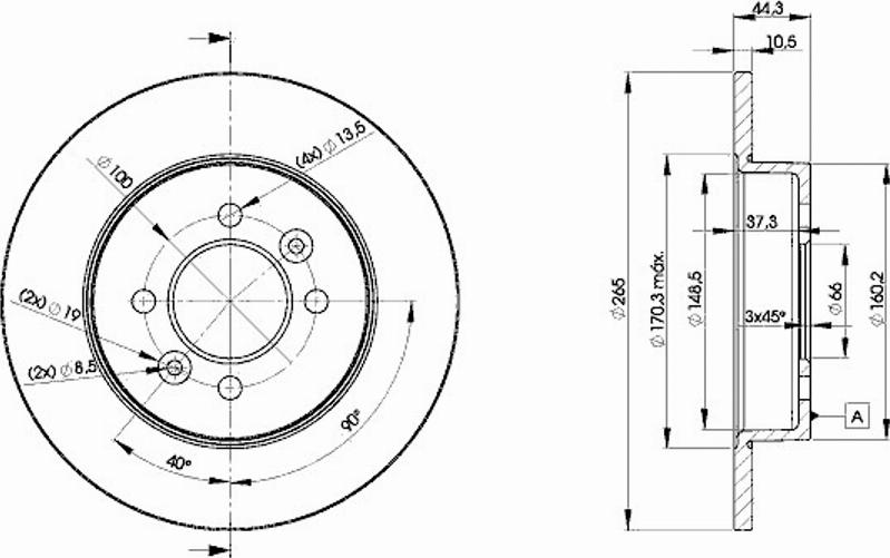 Icer 78BD4295 - Disque de frein cwaw.fr