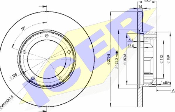 Icer 78BD4269-2 - Disque de frein cwaw.fr