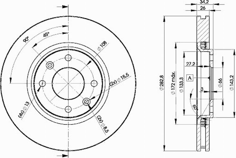 Icer 78BD4752 - Disque de frein cwaw.fr