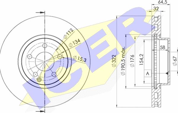 Icer 78BD5558-2 - Disque de frein cwaw.fr