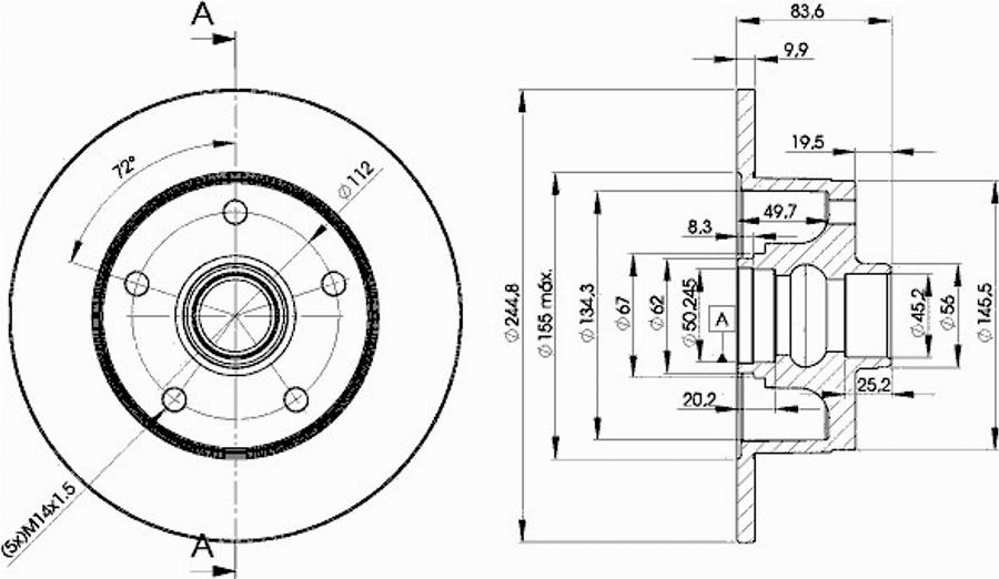 Icer 78BD5606 - Disque de frein cwaw.fr