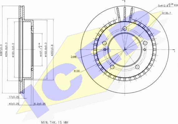 Icer 78BD5600-2 - Disque de frein cwaw.fr