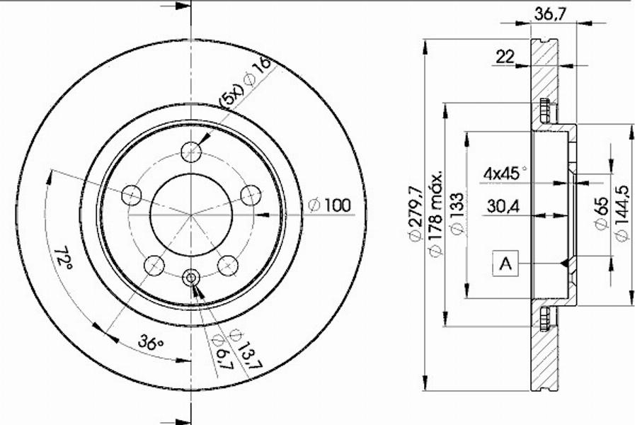 Icer 78BD5603 - Disque de frein cwaw.fr