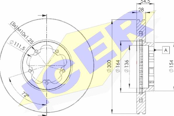 Icer 78BD5630-2 - Disque de frein cwaw.fr