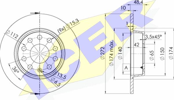 Icer 78BD5637-2 - Disque de frein cwaw.fr