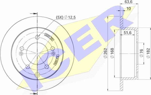 Icer 78BD5169-2 - Disque de frein cwaw.fr