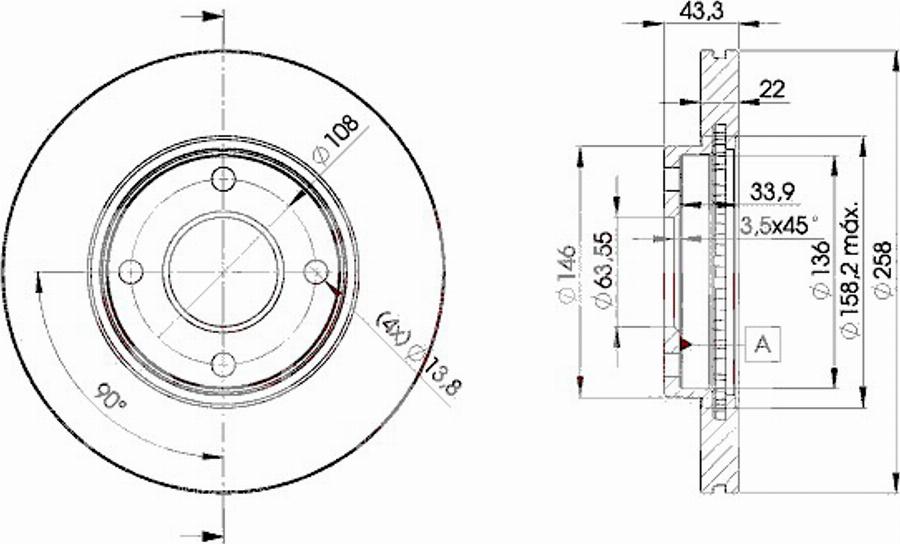 Icer 78BD5344 - Kit de freins, frein à disques cwaw.fr