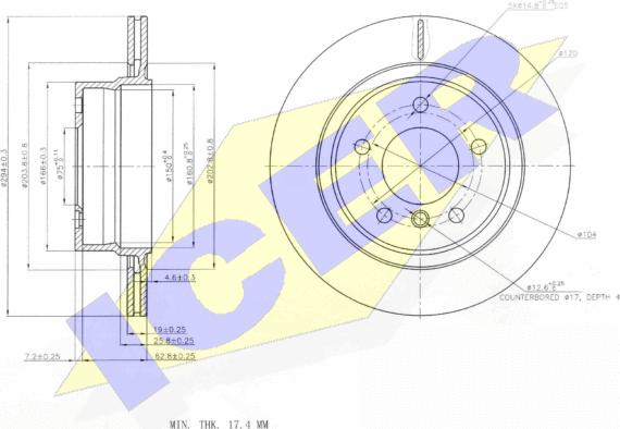 Icer 78BD6087-2 - Disque de frein cwaw.fr