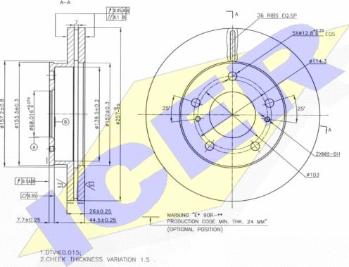 Icer 78BD0023-2 - Disque de frein cwaw.fr