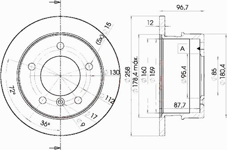 Icer 78BD0184 - Disque de frein cwaw.fr