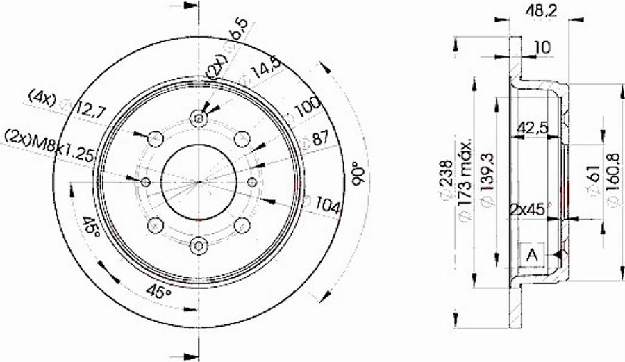 Icer 78BD0817 - Disque de frein cwaw.fr