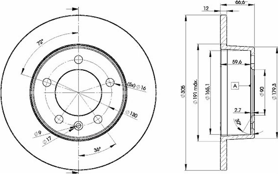 Icer 78BD1410 - Disque de frein cwaw.fr